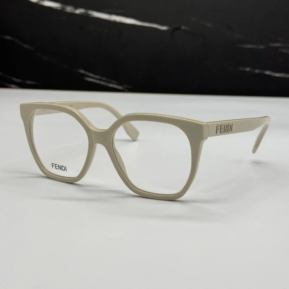 NEW FENDI FE50087I 057 EYEGLASSES WHITE WOMEN EYEWEAR